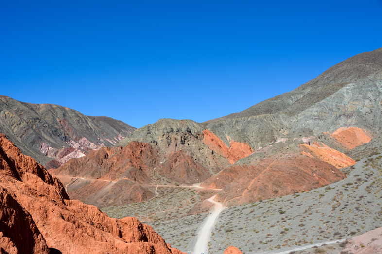 Quebrada de Humahuaca Purmamarca paseo de los colorados chemin