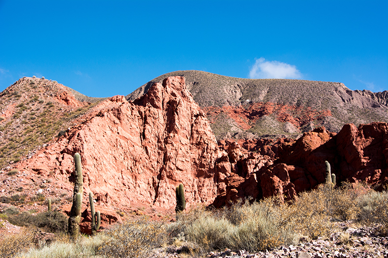 Quebrada de las senoritas Uquia dans la quebrada de humahuaca formation rocheuse