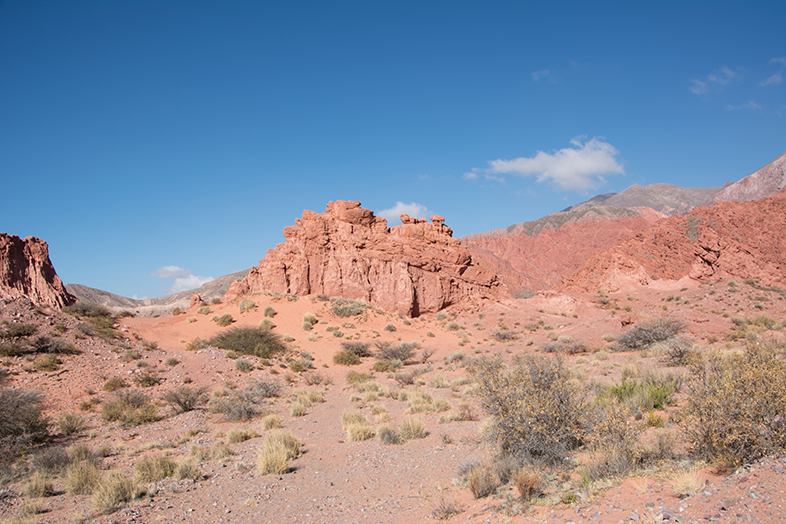 Quebrada de las senoritas Uquia dans la quebrada de humahuaca paysage