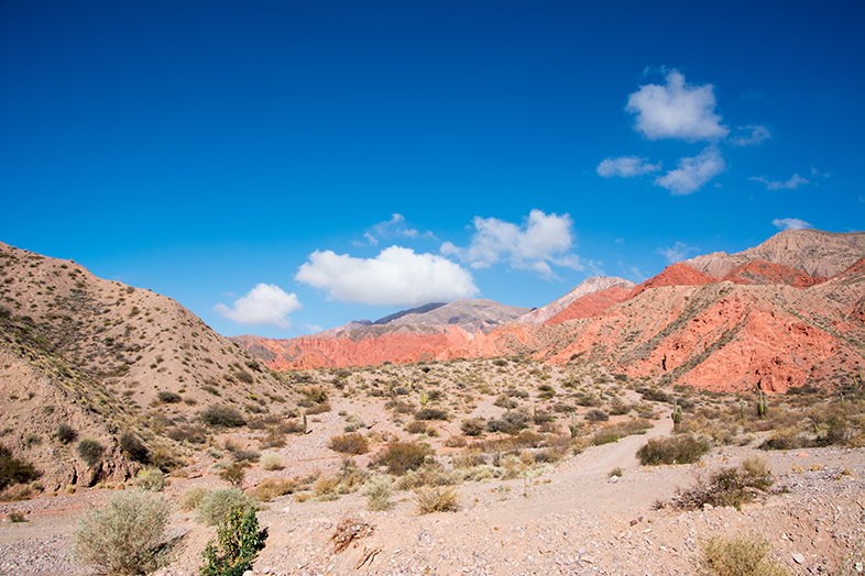 Quebrada de las senoritas Uquia dans la quebrada de humahuaca