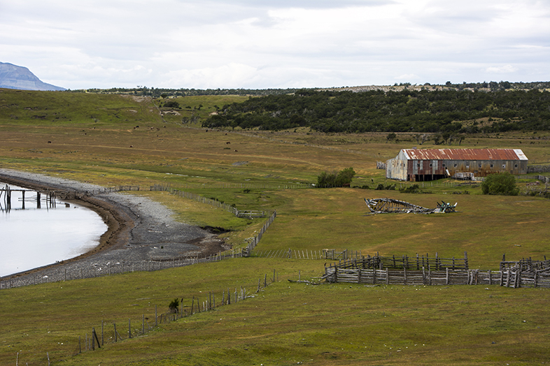volontariat workaway puerto natales chili patagonie vue estancia depuis cabane