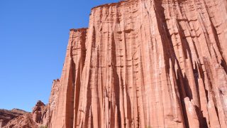 Parc national Talampaya La Rioja cathedrale gothique falaise de gres rouge postshow