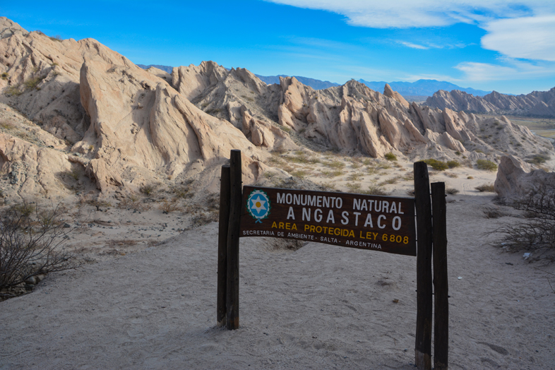 Roadtrip Salta Argentine boucle sud monument naturel Angastaco formation rocheuse route 40