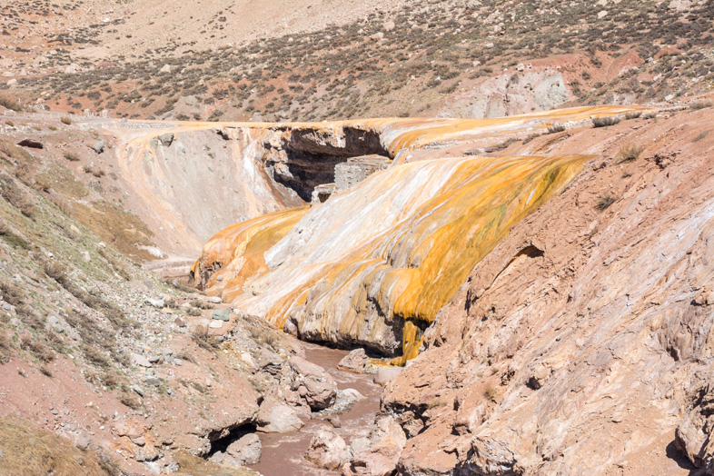 Mendoza visiter montagne Aconcagua Argentine cordillere andes pont de inca soufre jaune thermes