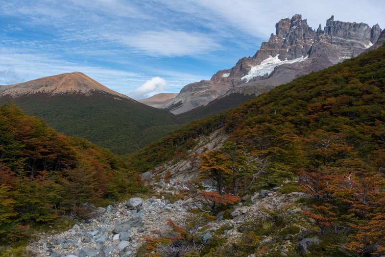 forêt automne cerro castillo randonnee carretera austral jour 1