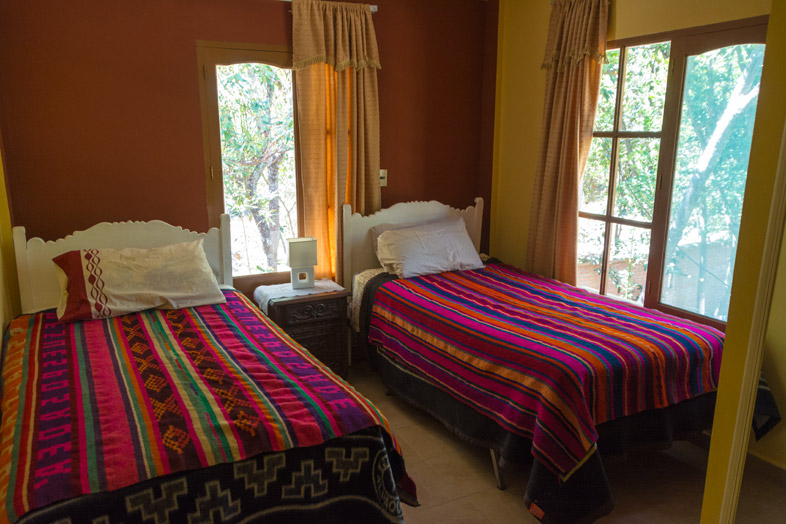 chambre teja huasi hebergement oasis boliviano sucre bolivie