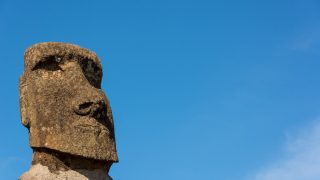 Moai Sur L île De Pâques Au Chili