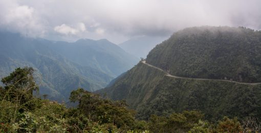 Route De La Mort En Bolivie Avec Le Precipice Postshow