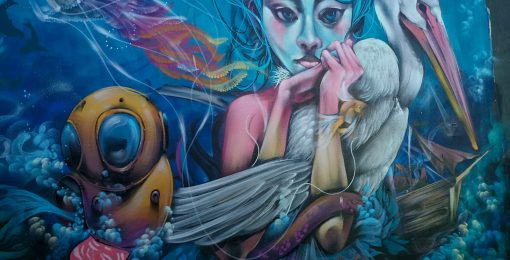 Postshow Street Art à Valparaiso Pendant Le Volontariat