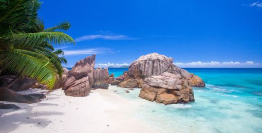 Plage Des Seychelles Sable Blanc Granit