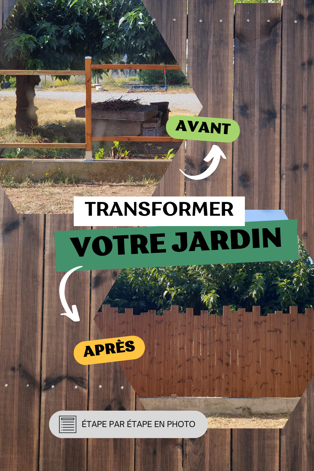 Pallisade En Bois Irreguliere