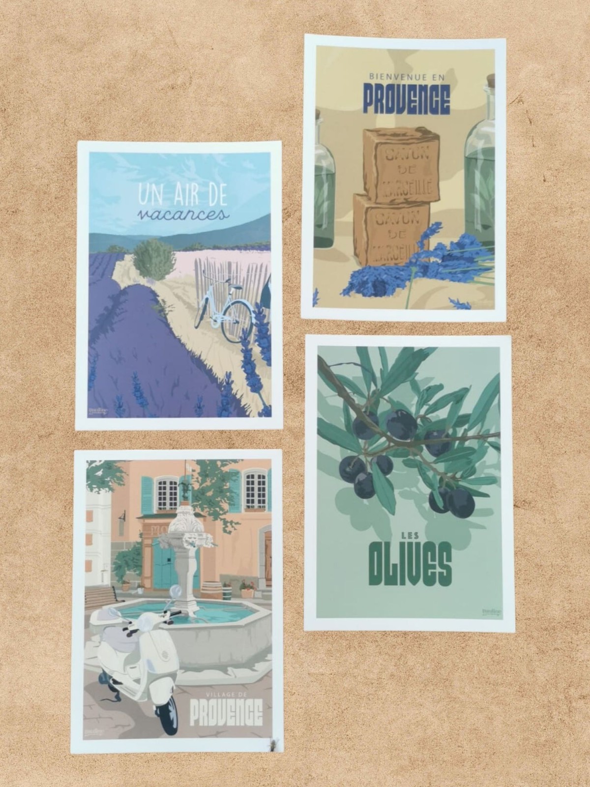 30 Cartes Postales Voyage Rétro - Paysages Du Monde Artistiques