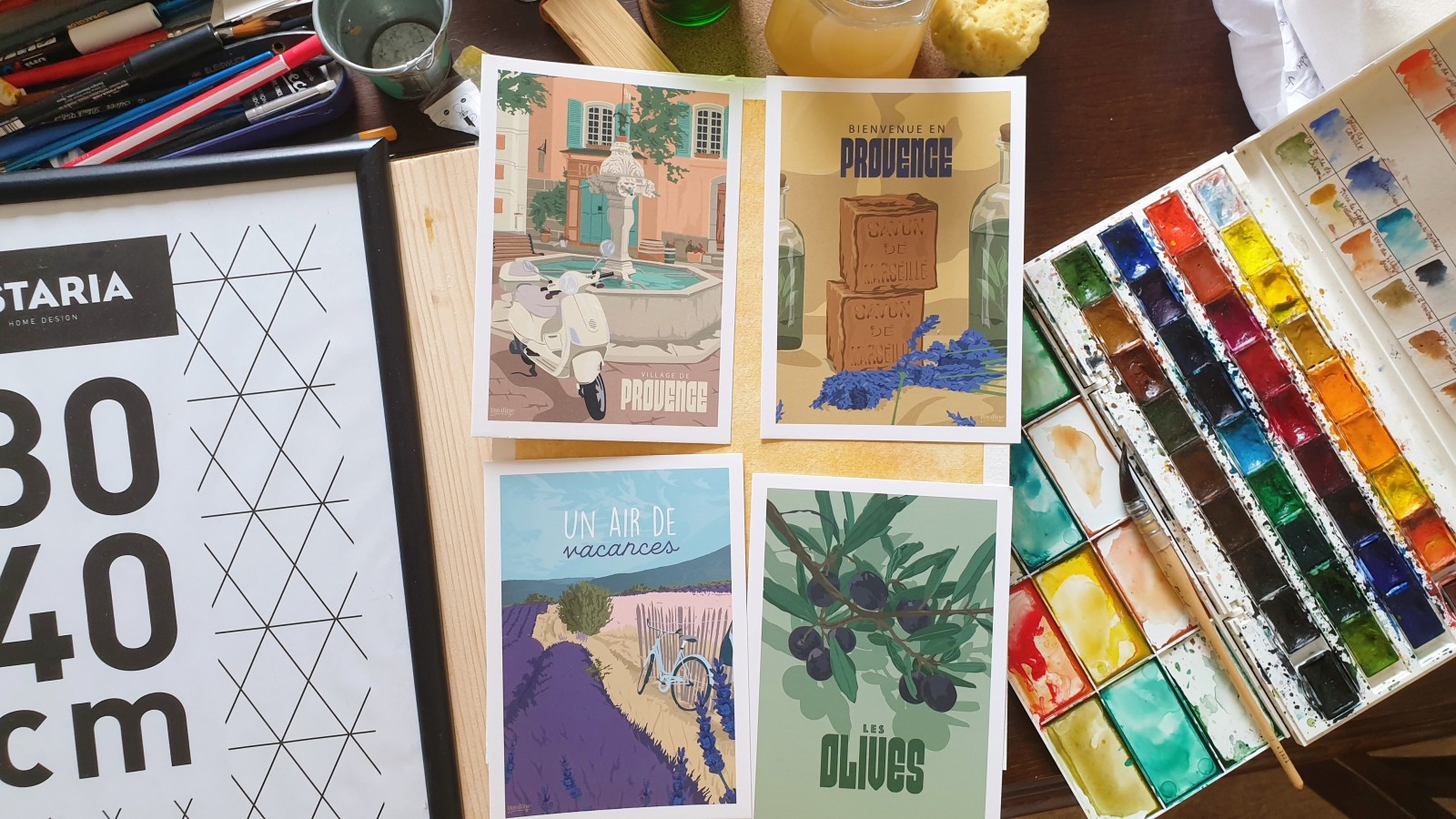 Utilisation D'un Cadre Noir Pour Carte Postale