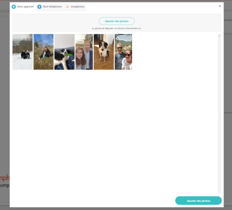 Chargement Des Photos Etape 5