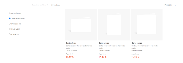 Choisir Le Format De La Carte De Voeux Etape 2