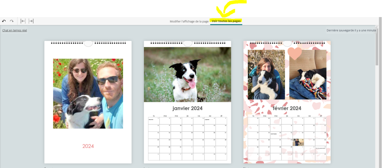 Mode Voir Les Pages Du Calendrier