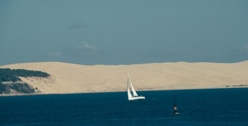 Aquitaine Dune Du Pilat Depuis La Mer