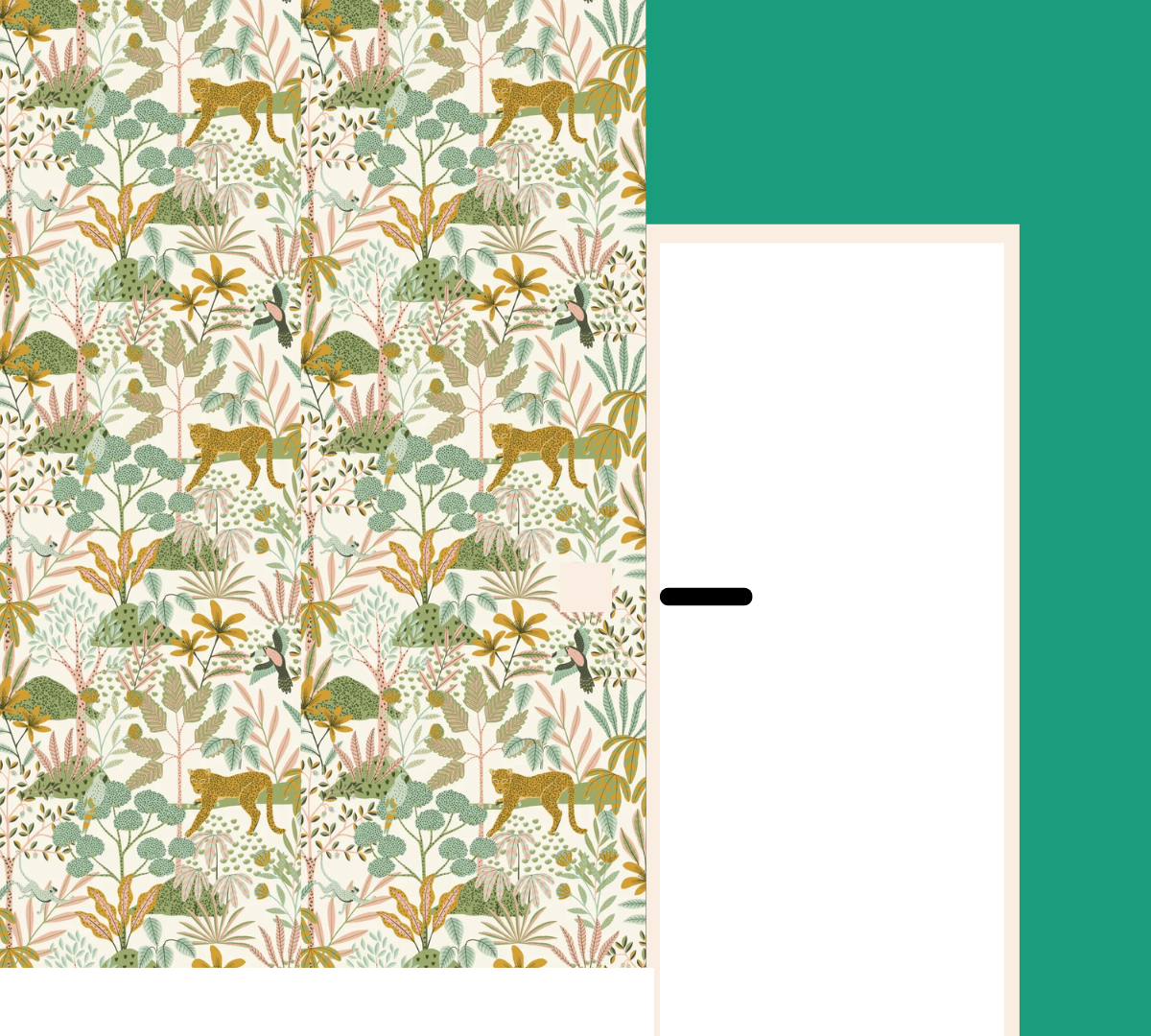Peinture Verte Flashy Avec Papier Peint (2)