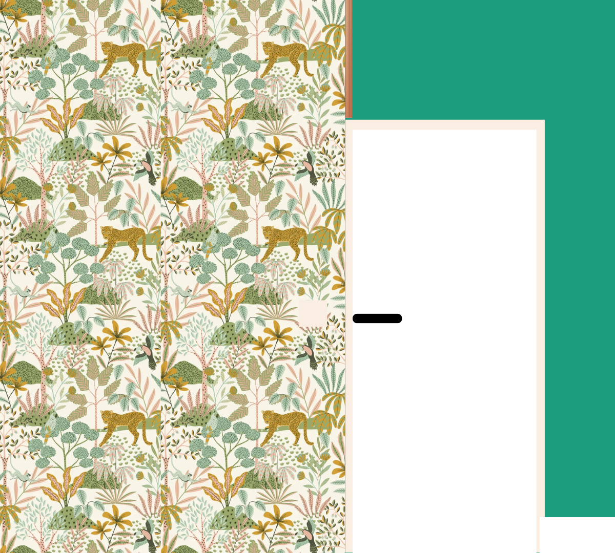 Peinture Verte Flashy Avec Papier Peint