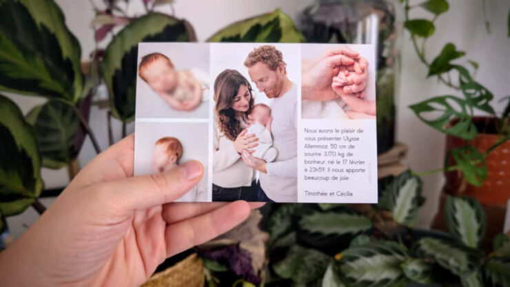 Faire Part Naissance Minimaliste