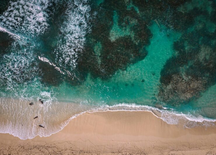 Plage Vue Drone A Maurice