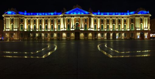 Capitole De Toulouse En Soiree