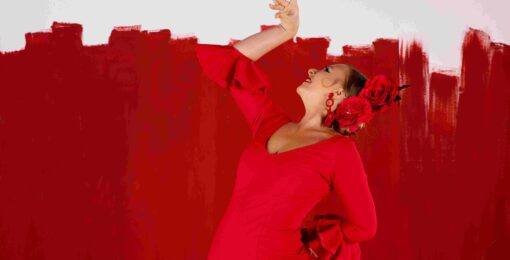 Femme Qui Danse Du Flamenco