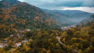 Paysage Automnale Depuis Le Van