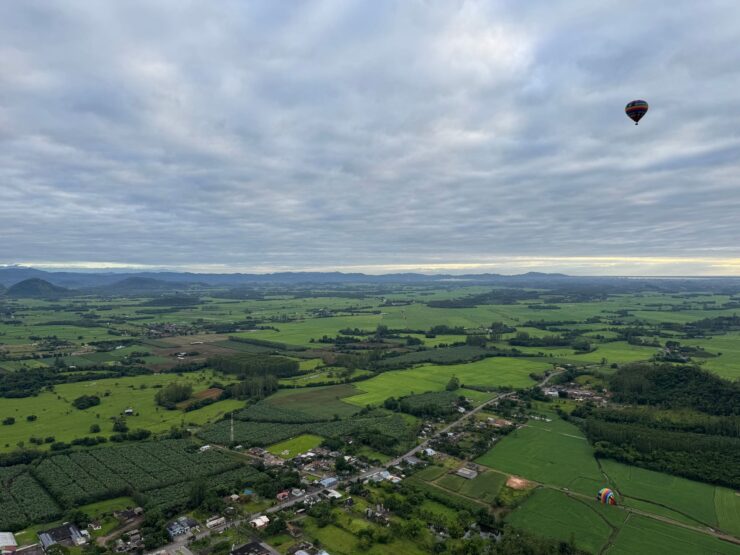 Montgolfiere Paysage En France