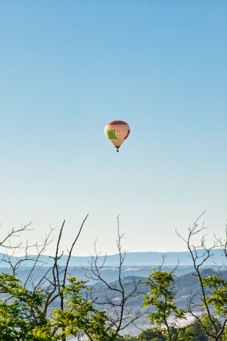 Vue Montagne Montgolfiere